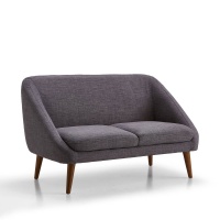 Диван 2-3-местный в винтажном стиле Smon 2 мест. серый LA REDOUTE INTERIEURS  фото, kupilegko.ru